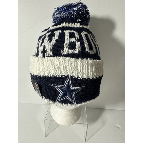 NFL Dallas Cowboys Winter Knit New Era Cap New With Tag Fleece Lined - Picture 4 of 9